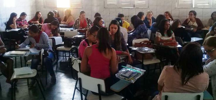 Participm das oficinas sobre inovação educativa professores da rede de ensino de Sergipe. As oficinas fazem parte da etapa inicial de formação do Projeto Aula Digital, iniciativa global da Fundação Telefônica e Fundação ProFuturo.