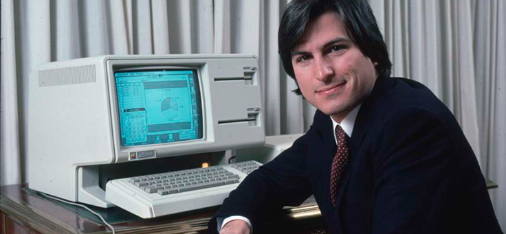 A imagem mostra uma cena do documentário Steve Jobs – O Homem e a Máquina