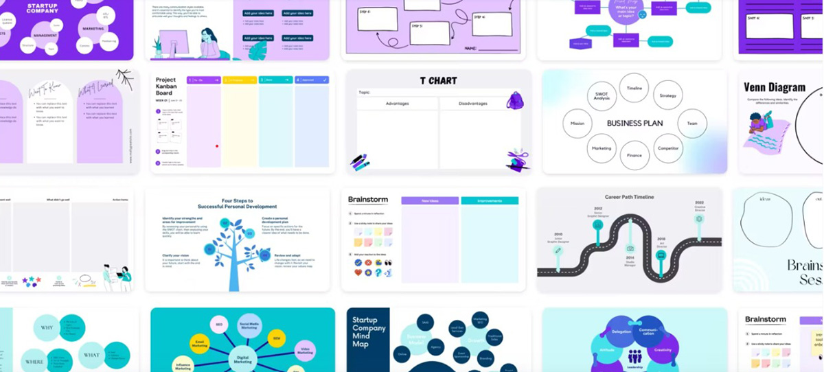 Imagem mostra ícones gráficos do aplicativo Canva