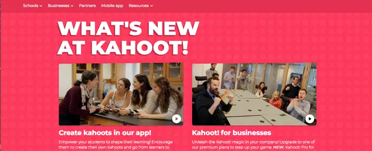 Imagem mostra tela do app Kahoot